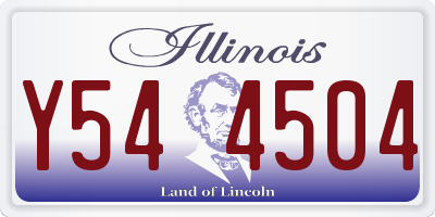 IL license plate Y544504