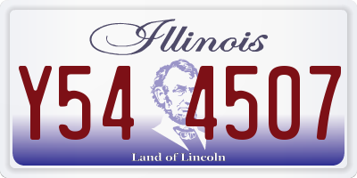 IL license plate Y544507
