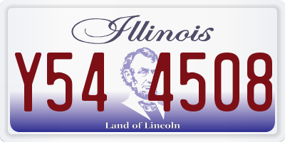 IL license plate Y544508
