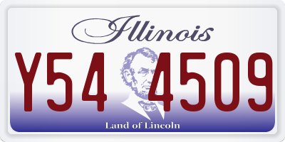 IL license plate Y544509