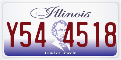IL license plate Y544518