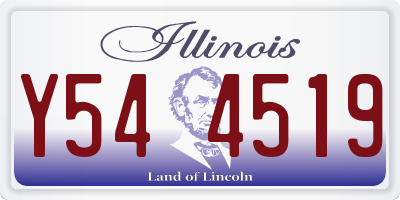 IL license plate Y544519