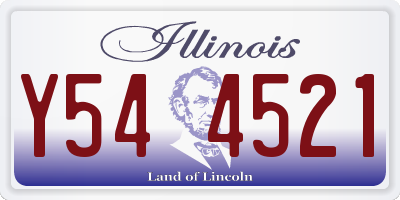 IL license plate Y544521
