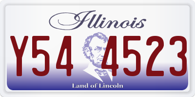 IL license plate Y544523