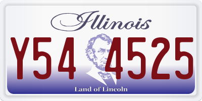 IL license plate Y544525