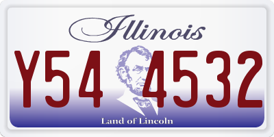 IL license plate Y544532