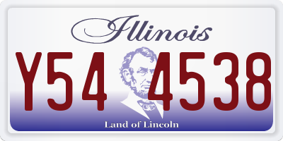 IL license plate Y544538