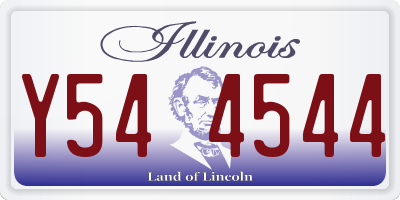 IL license plate Y544544