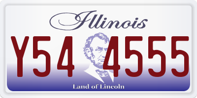IL license plate Y544555