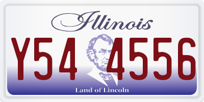 IL license plate Y544556