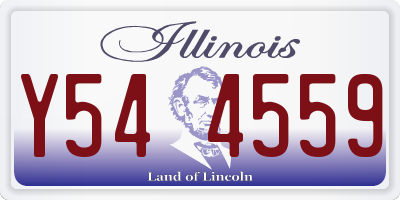 IL license plate Y544559