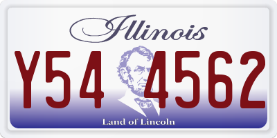 IL license plate Y544562
