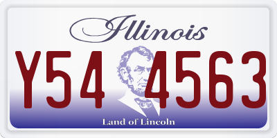 IL license plate Y544563