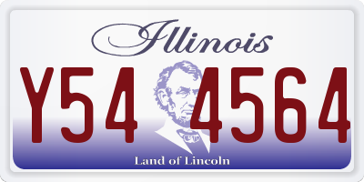 IL license plate Y544564