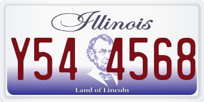 IL license plate Y544568