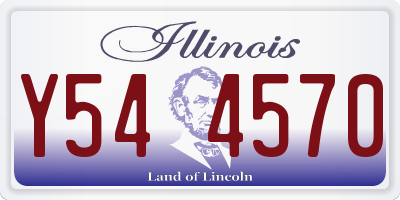 IL license plate Y544570
