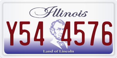 IL license plate Y544576