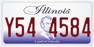 IL license plate Y544584