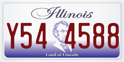 IL license plate Y544588