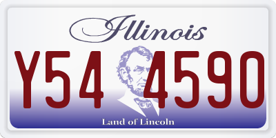 IL license plate Y544590
