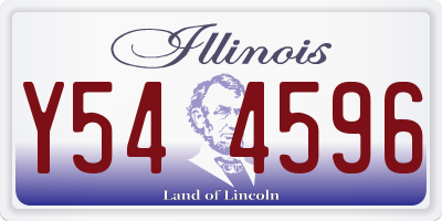IL license plate Y544596
