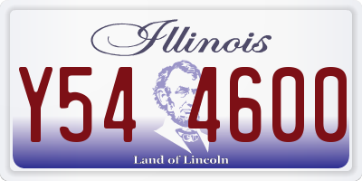 IL license plate Y544600