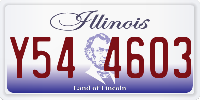 IL license plate Y544603