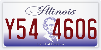 IL license plate Y544606