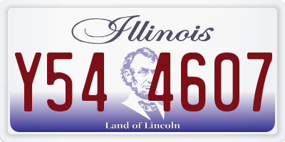 IL license plate Y544607