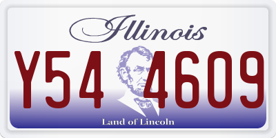 IL license plate Y544609