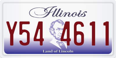 IL license plate Y544611