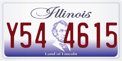 IL license plate Y544615