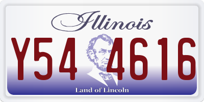 IL license plate Y544616