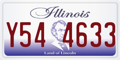 IL license plate Y544633