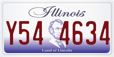 IL license plate Y544634