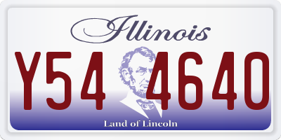 IL license plate Y544640
