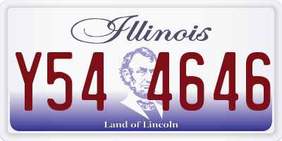 IL license plate Y544646