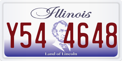 IL license plate Y544648