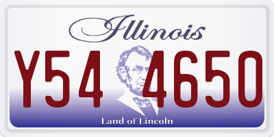 IL license plate Y544650