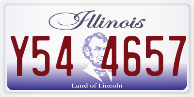 IL license plate Y544657