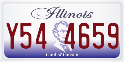 IL license plate Y544659