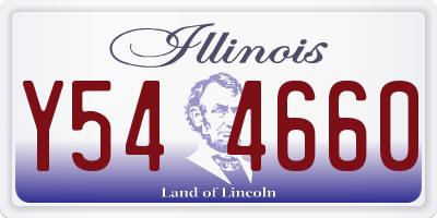 IL license plate Y544660