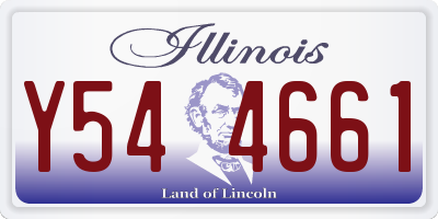 IL license plate Y544661