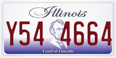 IL license plate Y544664