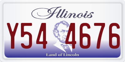IL license plate Y544676