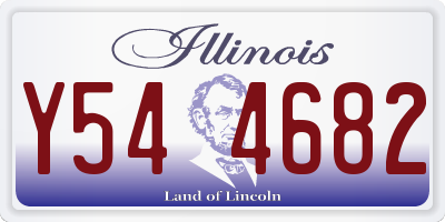 IL license plate Y544682
