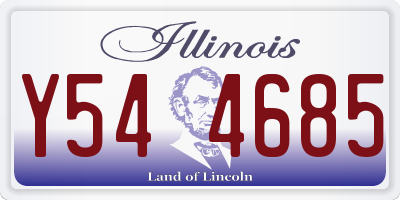 IL license plate Y544685