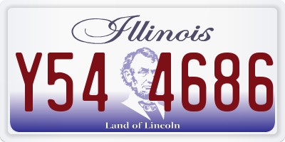 IL license plate Y544686