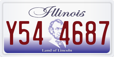 IL license plate Y544687