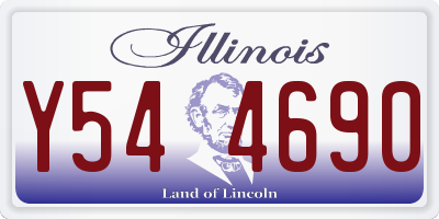 IL license plate Y544690